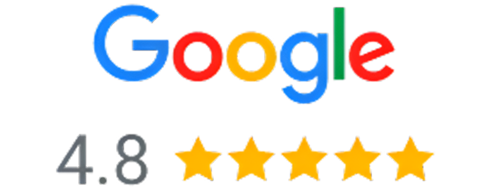 Google 4.8 Star Rating