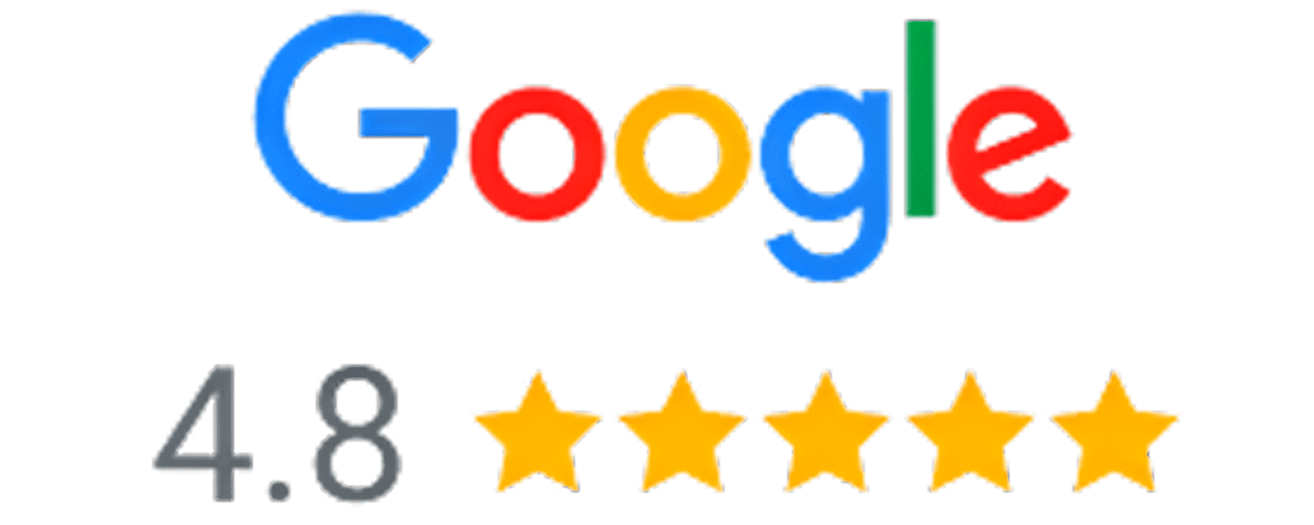 Google 4.8 Star Rating